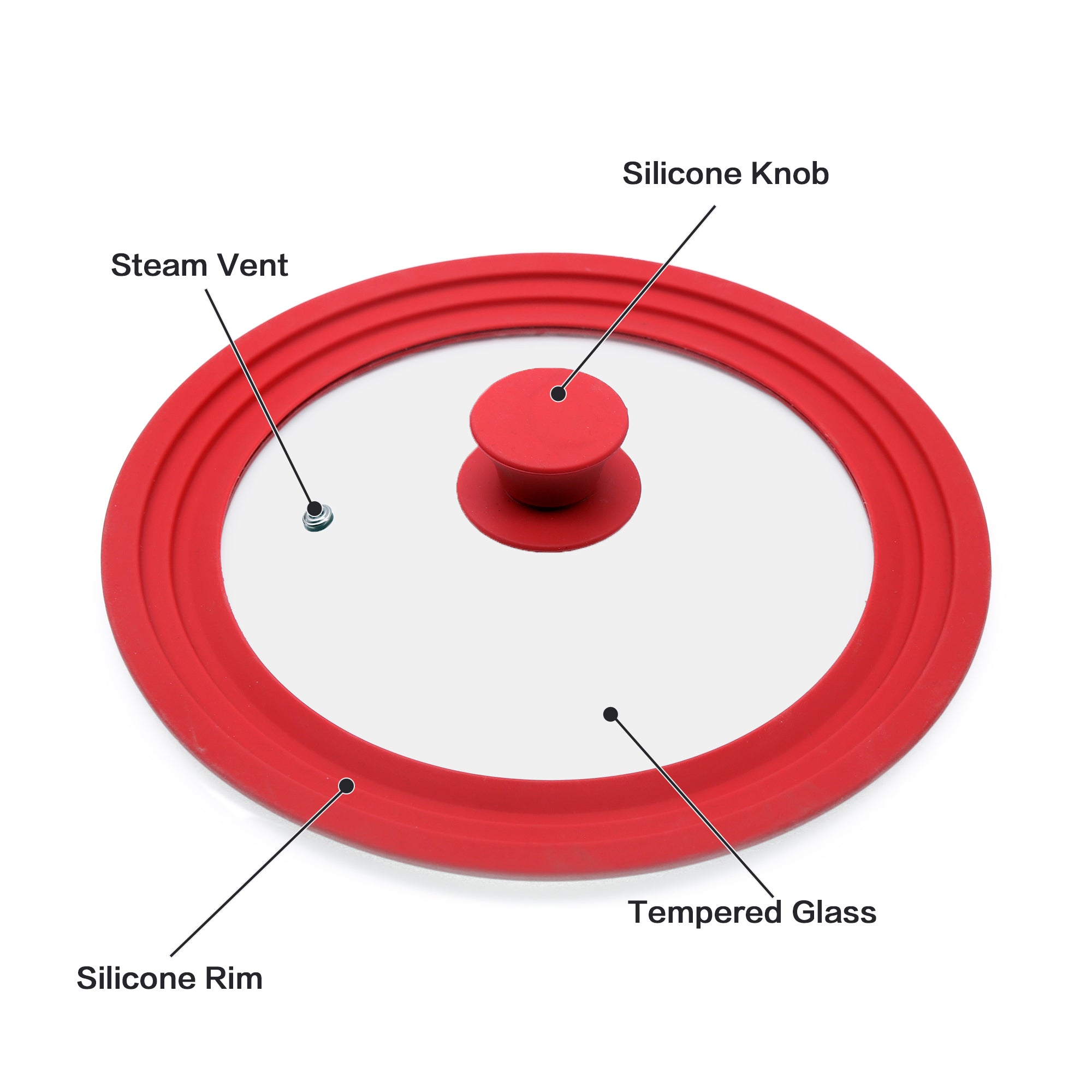 SILICONE GLASS LID-UNIVERSAL